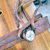 هیکلی کمربند علم محرم چرم گاومیش