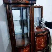 ست کنسول و آینه ویترین و شمعدانی