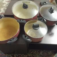 سرویس قابلمه  تفلون ۷ پارچه کارکرده