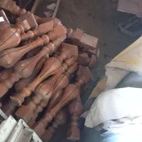 پایه نرده چوبی حفاظ کارکرده