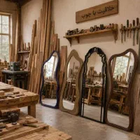 آینه قاب‌دارگنبدی/چوبی/فلزی/قیمت تولید