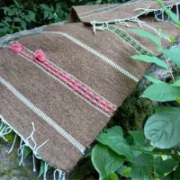 جاجیم با پشم شتر|گلیم، جاجیم، گبه|گرگان, |دیوار