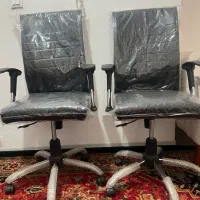 دوعددصندلی استاد کار یا مدیریت و یک عدد ترولی نو