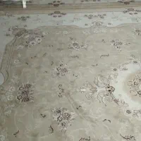 دو عدد فرش کرم خوش نقشه و شیک