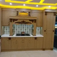 ۳.۵ متر کابینت نئوکلاسیک و ممبران با صفحه کورین|مصالح و تجهیزات ساختمان|تهران, فاطمی|دیوار