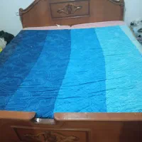 فروش تخت و خواب دونفره تاج دار چوب گردو