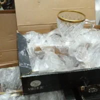 سه دست استکان لب طلایی