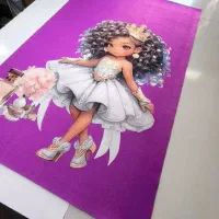 فرشینه دخترانه با طرح و ابعاد دلخواه شما