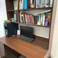 کتابخانه|کتابخانه، شلف، قفسه‌های دیواری|آفتاب, |دیوار