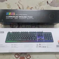 کیبورد RGB مکانیکال XO و پد ماوس RGB بزرگ آکبند