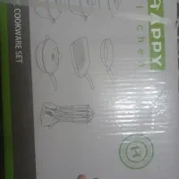 سرویس ۱۷پارچه قابلمه وماهیتابه هپی کیچن