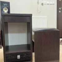 میز تلفن با صندلی جدا از هم