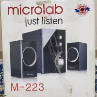 اسپیکر microlab همراه با کیبورد و موس کامپیوتر