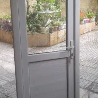 درب دو جداره upvc با شیشه ۴و۴