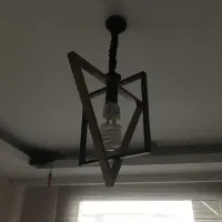 لوستر مدرن چوب ،فلز