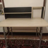 میز کامپیوتر چوبی/ پایه فلزی /چوب ترک