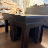 میز جلو مبلی بزرگ + ۴ عدد میز عسلی