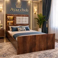 تخت خواب تک نفره مدل تاقچه ای