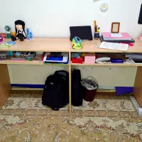 میزتحریر دونفره با دراور کوچک فروش فوری