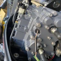 موتور ۴۰ صفر  استارتی داخل کارتون|قایق و سایر وسایل نقلیه|بندر انزلی, قلم گوده|دیوار