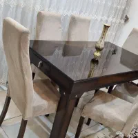 ناهارخوری ۶نفره|میز و صندلی غذاخوری|فرخ‌شهر, |دیوار