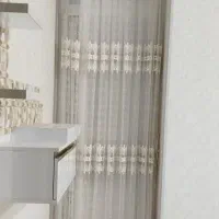 پرده توری با کتیبه ومیله سالم درحد نو