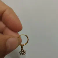 گوشواره طلا وزن 1.110بالای تابلو با 4درصد