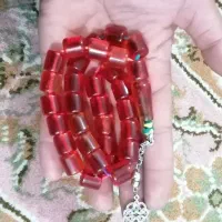 تسبیح قدمی سایز شم  بزرگه به زنگ بنزینی