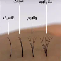 اکستنشن مژه،کاشت موقت(هزینه مواد)