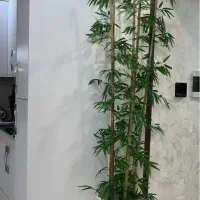 گلدان و گل مصنوعی بامبو