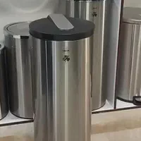 سطل زباله استیل پدال دار شلف لوازم اداری نیم ست مد|صندلی و نیمکت|مشهد, عبادی|دیوار