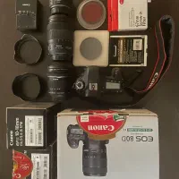کم‌کار ترین  Canon EOS 80D با لنز ها و فیلتر اضافه