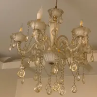 لوستر کریستالی ۸ چراغ