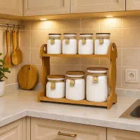 پا سماوری چوبی 7 پارچه