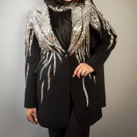 کت جواهر دوزی برند سارا ضیا