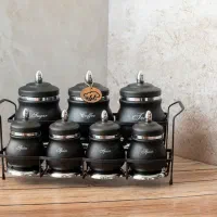 پاسماوری در طرح خمره ای -سه بعدی-استیل