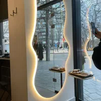 انواع آینه دفورمه آینه تاچ و بک لایت و آینه تراش