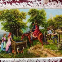 فرش دستباف با طرح مزرعه خوشبختی|فرش|قم, پردیسان|دیوار