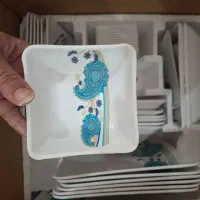 ملامین ۴۵تیکه کاملا نو بدون استفاده|ظروف سرو و پذیرایی|بهبهان, |دیوار