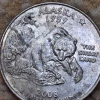 سکه 5سنتی و یک عدد سکه ۲۵سنتی یاد بود کانادا