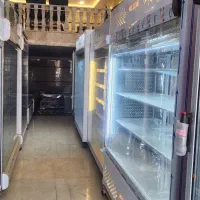 یخچال ویترینی ایستاده استیل فریزر انباری دار وساده