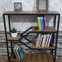 کتابخانه و قفسه(شلف) کتاب فلزی و چوبی