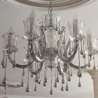 ۵ عدد لوستر ۶ شاخه،۲ عدد دیواری