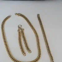 نیم ست گردنبند دستبند گوشواره رنگ ثابت قیمت مناسب