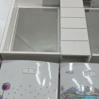 اینه باکس سایز ۵۰ سفید و قید طوسی