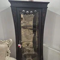 بوفه چوبی آینه دار