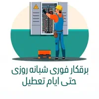 برقکار فوری،حرفه ای، شبانه روزی (حتی ایام تعطیل)