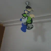 لوستر و پرده طرح بن تن