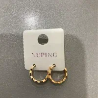 گوشواره حلقه ای نو و انگشتر