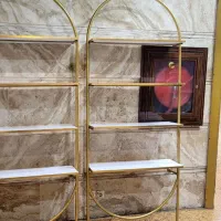 قفسه طلایی با ام دی اف های گلاس